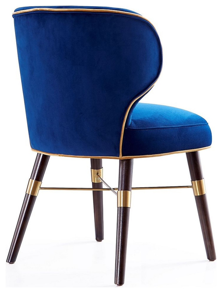 Strine Dining Chair  Royal Blue  Set of 2   Midcentury   Dining Chairs   by VirVentures  Houzz