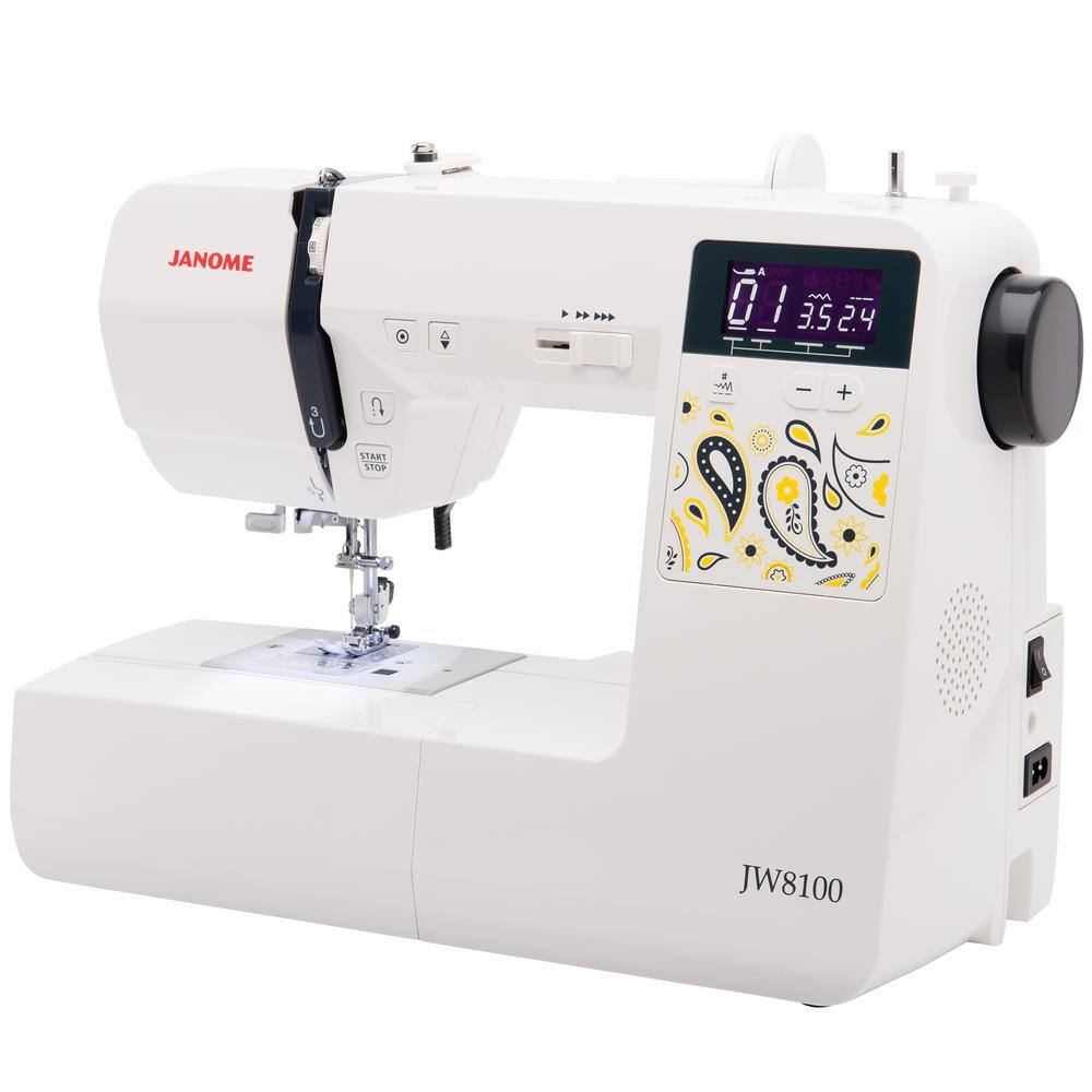 Janome JW8100 100-Stitch Sewing Machine with Bonus Accessories 001JW8100