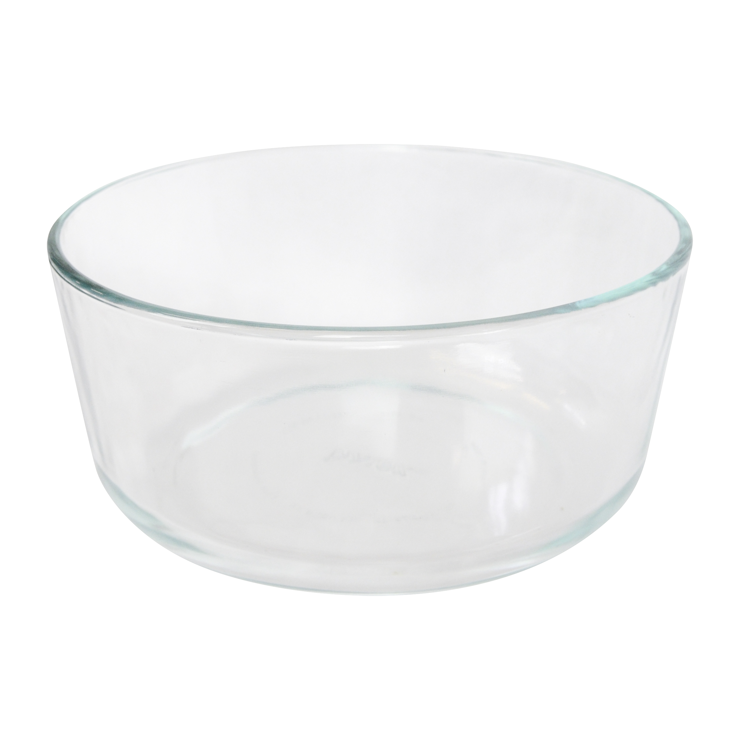 Pyrex 7203 7-Cup Round Glass Storage Bowl and 7402-PC Loring Pink Plastic Lid Cover