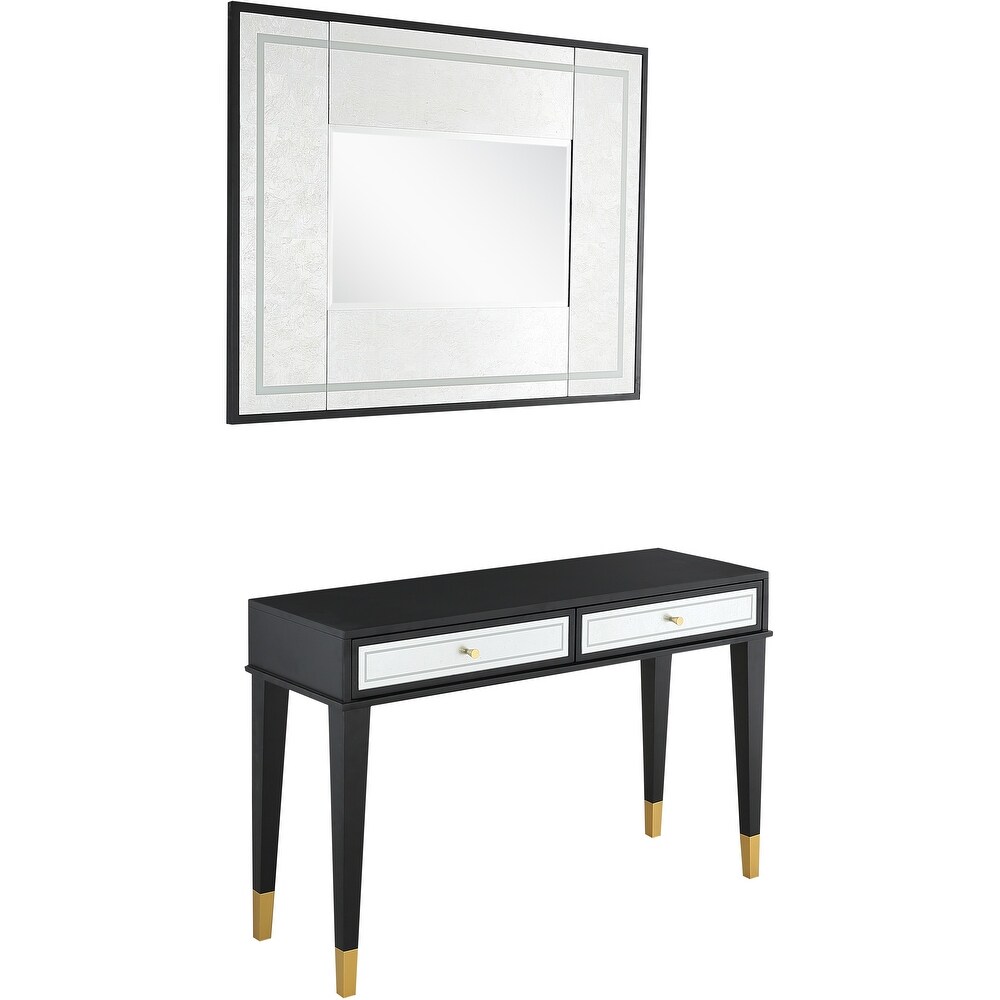 Makalu Wall Mirror and Console Table