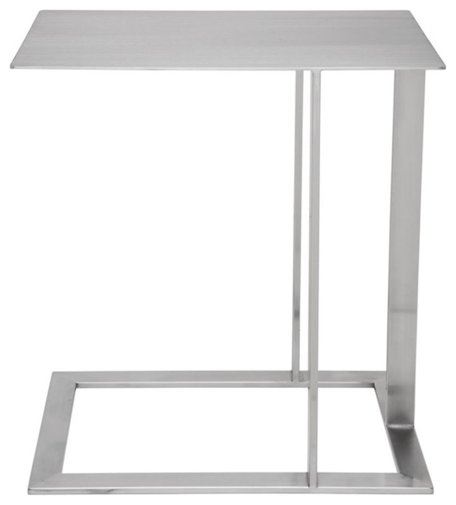 Home Square Celine Metal End Table in Silver Finish   Set of 2   Contemporary   Side Tables And End Tables   by Homesquare  Houzz