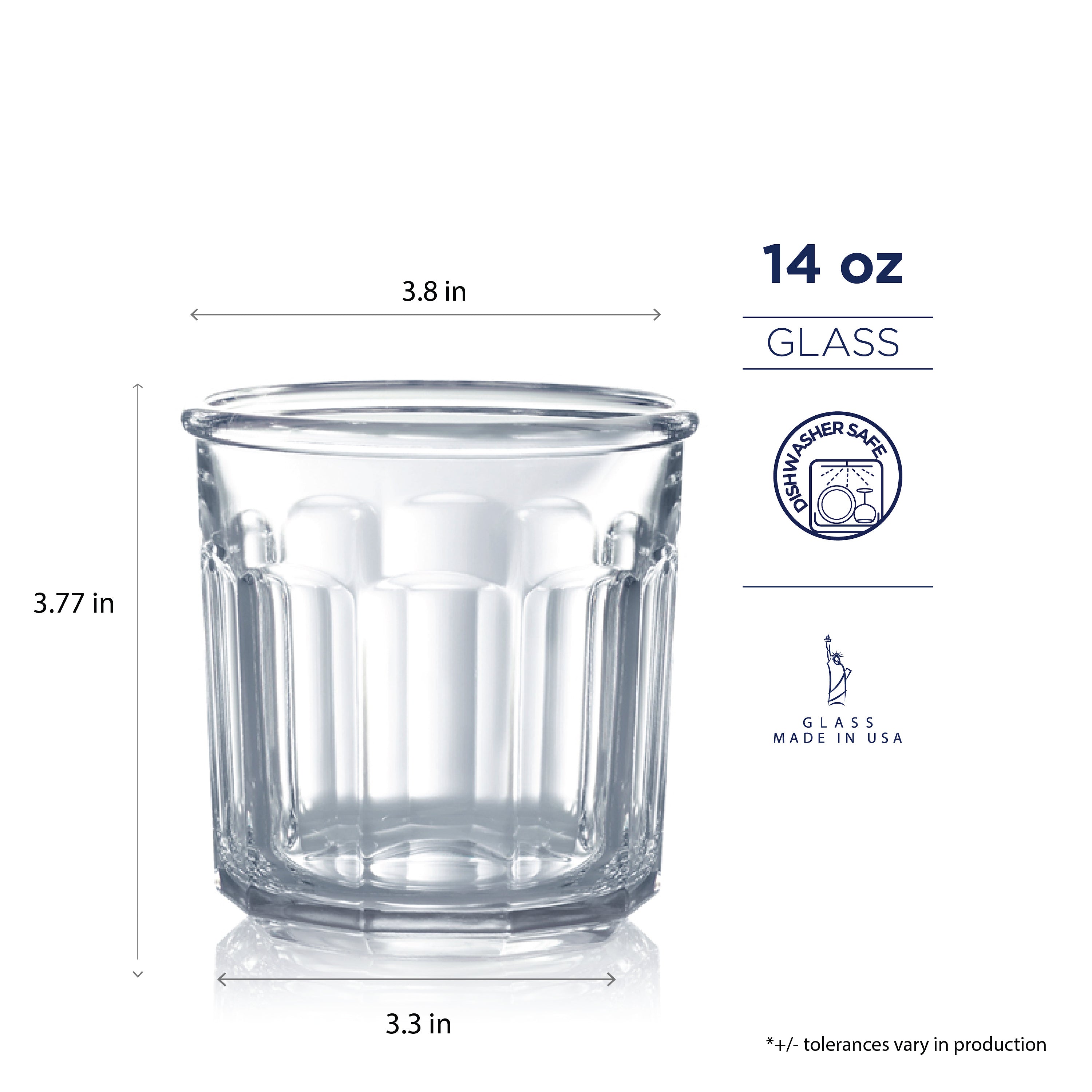 Luminarc 16-Pieces Working Glass Drinkware Set