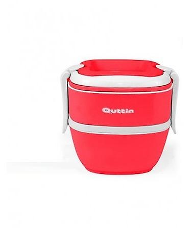 Quttin Stackable Thermo Lunch Box x 2 Square assorted colors