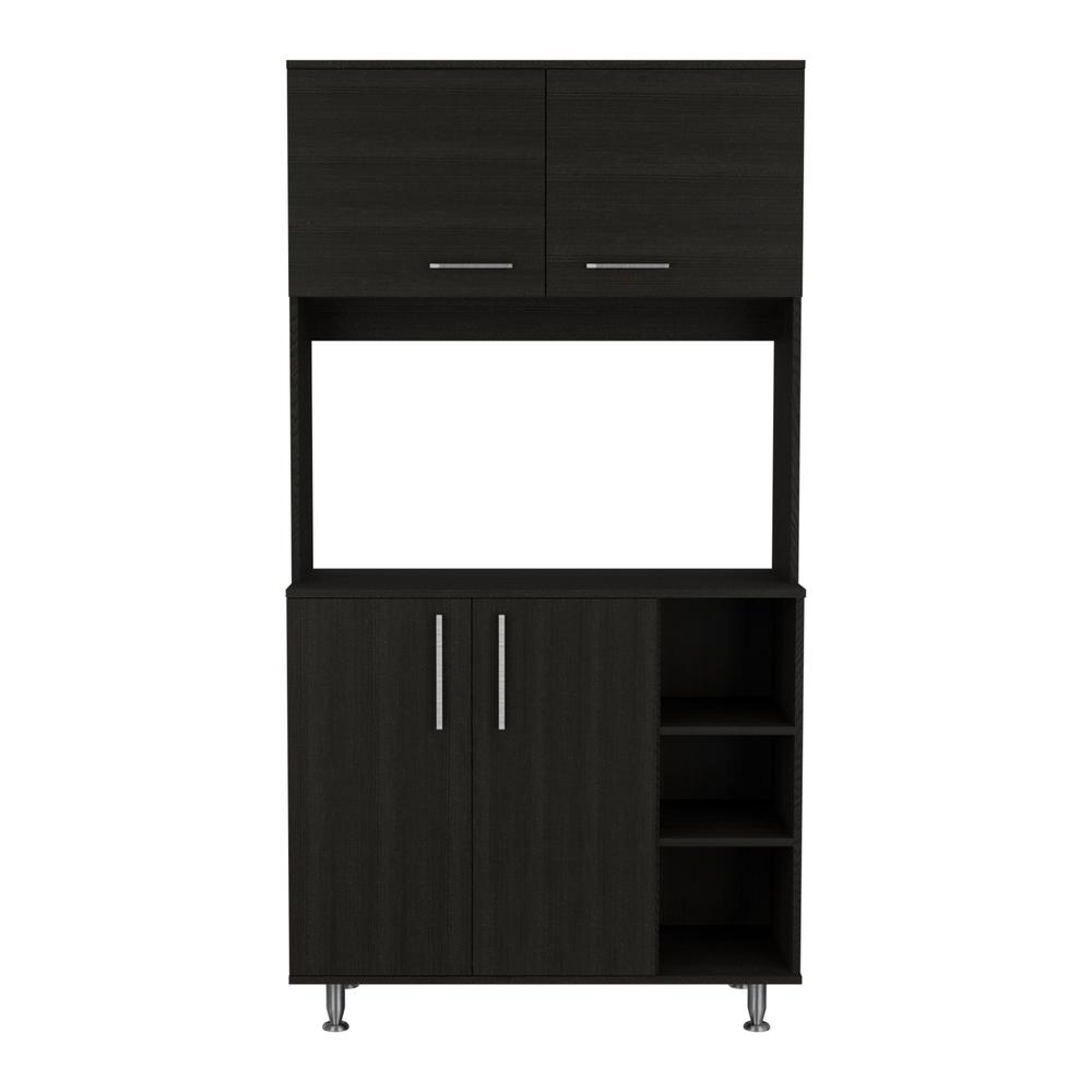 Depot E-Shop Malta Kitchen Pantry Cabinet Black