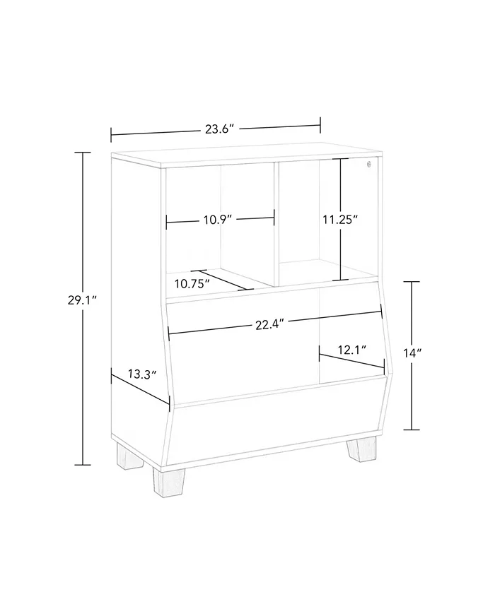 RiverRidge Home Kids Catch-All Multi-Cubby 24 Toy Organizer