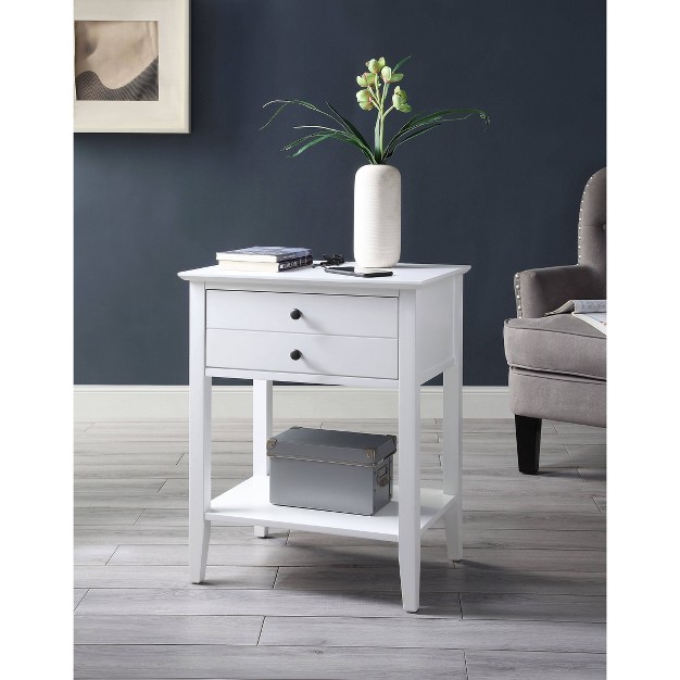 Grardor Side Table With Usb Charging Dock Acme Furniture