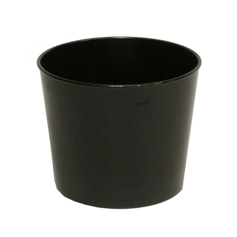 Hand painted 5.5 in. Round Plastic Pot Planter