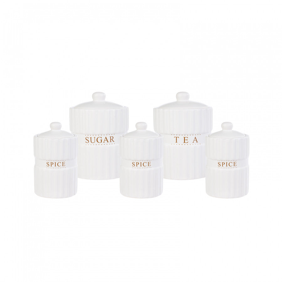 Karaca Line White 5 Piece Spice Set 153.03.06.1537