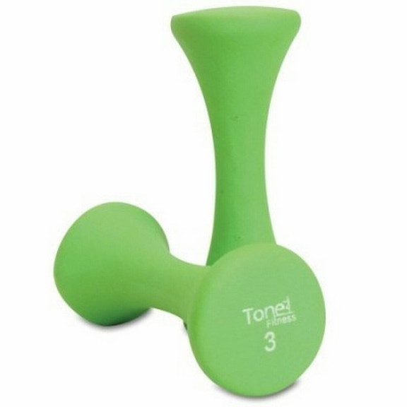 Tone Fitness SDNHS TN020 Hourglass Neoprene Dumbbe...