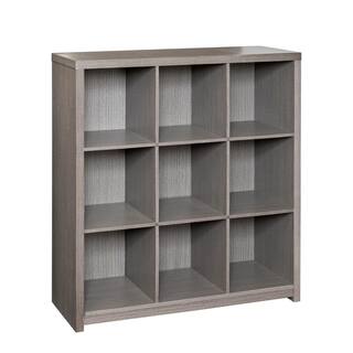 Honey-Can-Do 39 in. H x 37.4 in. W x 11.6 in. D Gray MDF Laminate 9- Cube Organizer SHF-09372