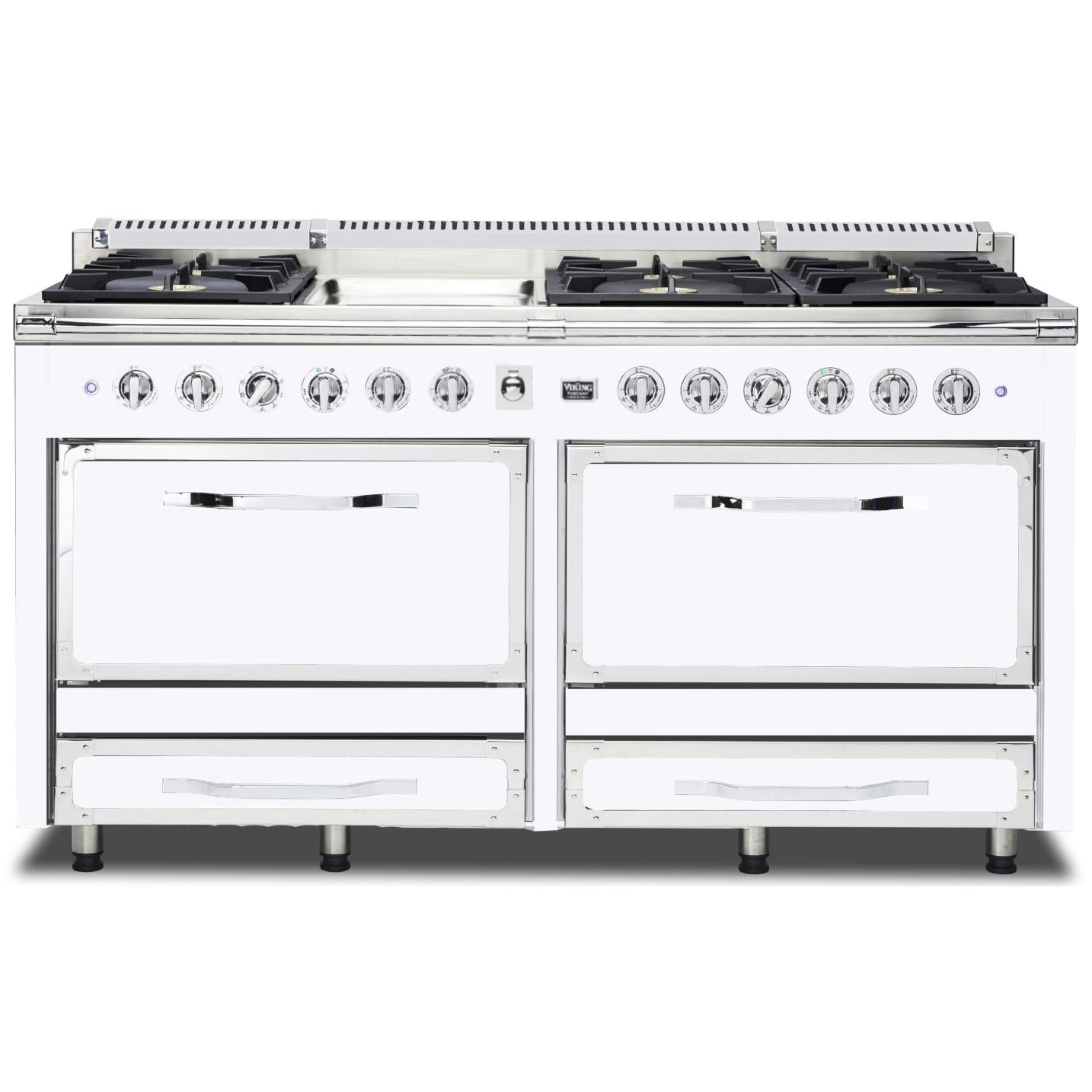 Viking 66-inch Freestanding Dual-Fuel Range with Convection Technology TVDR661-6GWH