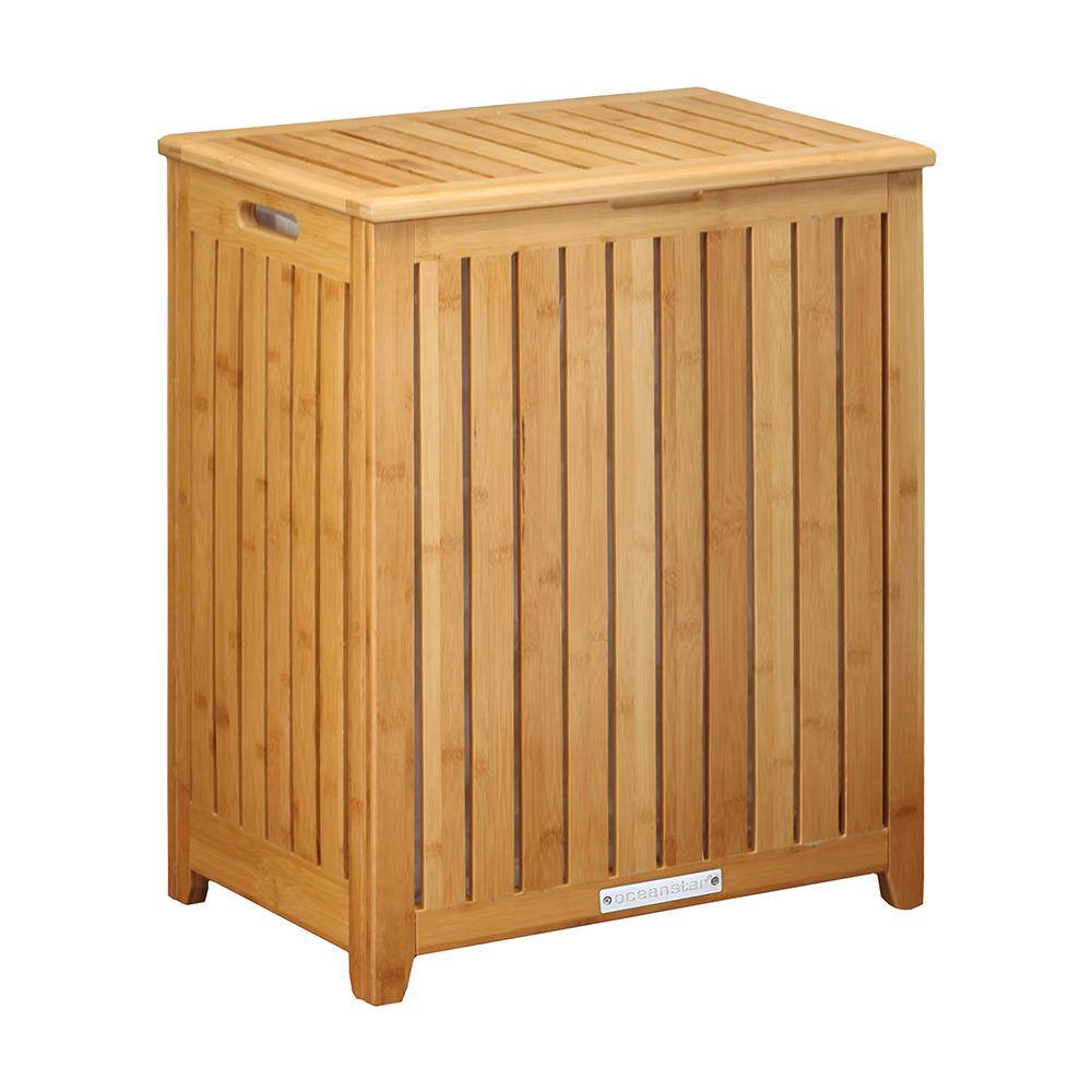 Oceanstar Spa-Style Bamboo Laundry Hamper BRH1248