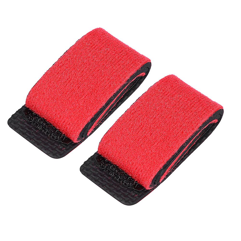 2pcs Magic Waterproof Safety Fishing Rod Belt Strap Pole Tie Exquisite Beam Rod String Red