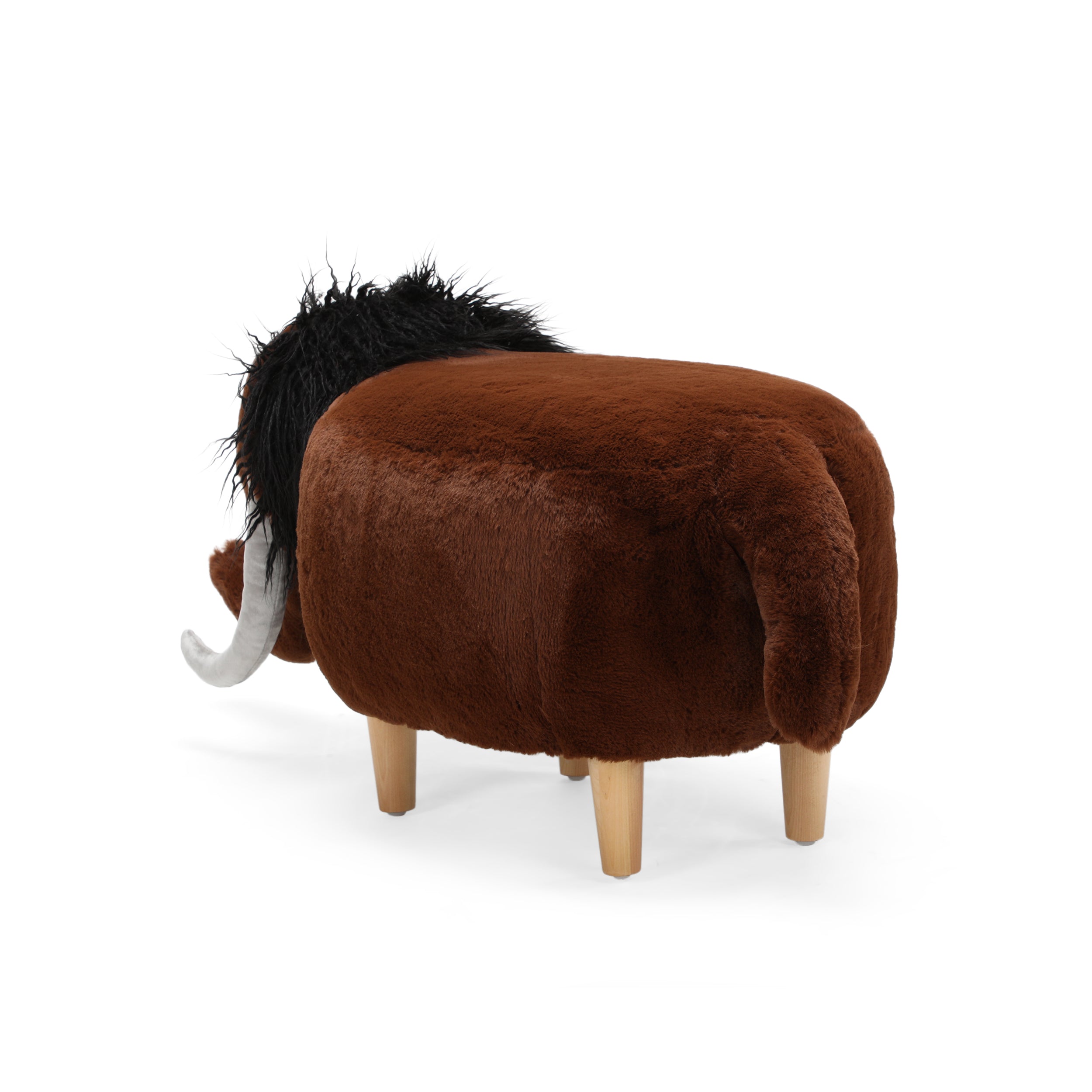 Baylor Fabric Woolly Mammoth Ottoman