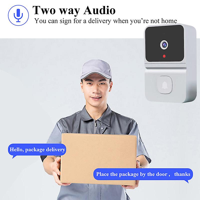 Smart Wireless Doorbell Wifi Video Phone Camera Door Bell Ring Intercom Security W12652343