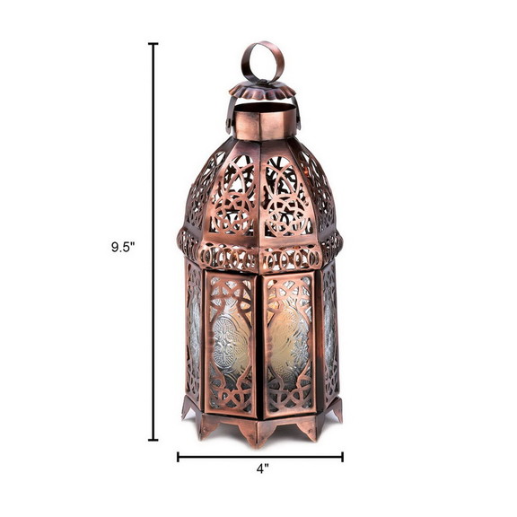 Gallery of Light 57070486 Copper Moroccan Candle L...