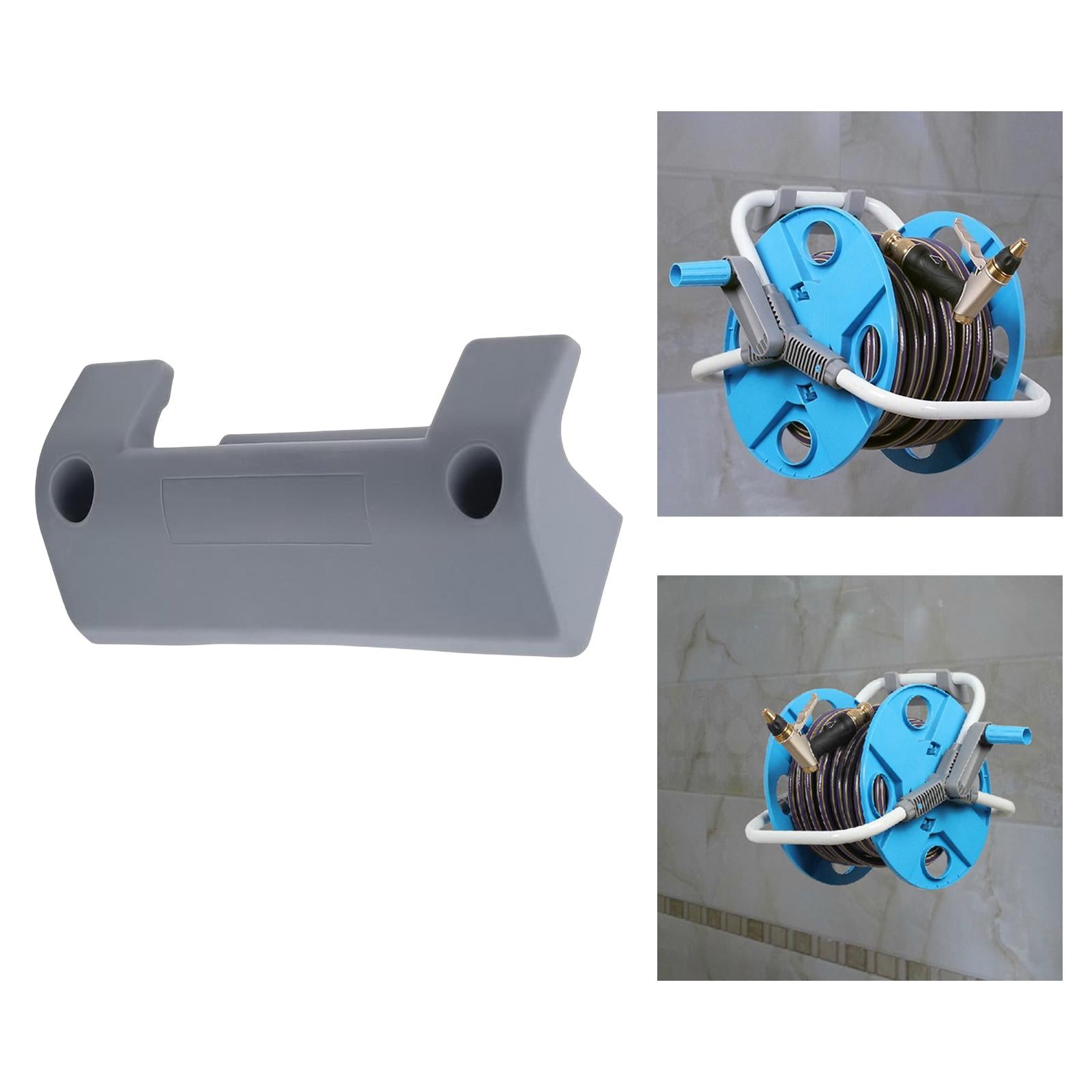 Garden Hose Holder， Wall-Mounted Reel Rack Hose Reel Bracket Flexible Pipe Storage Hanger Organizer for Lawn and Yard