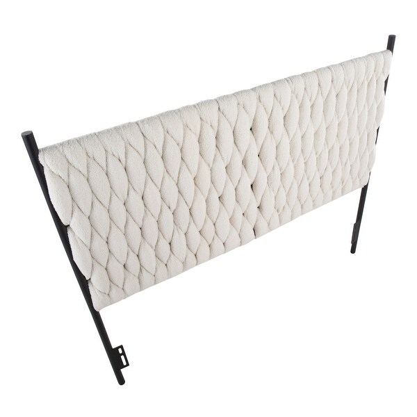 Silver Orchid Braided Matisse Queen Headboard - - 35450123