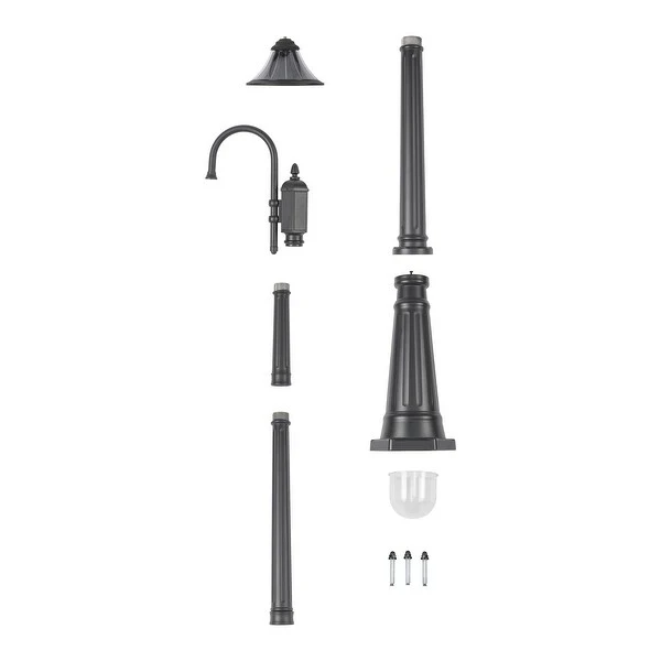 Orion Solar Post Light - Black