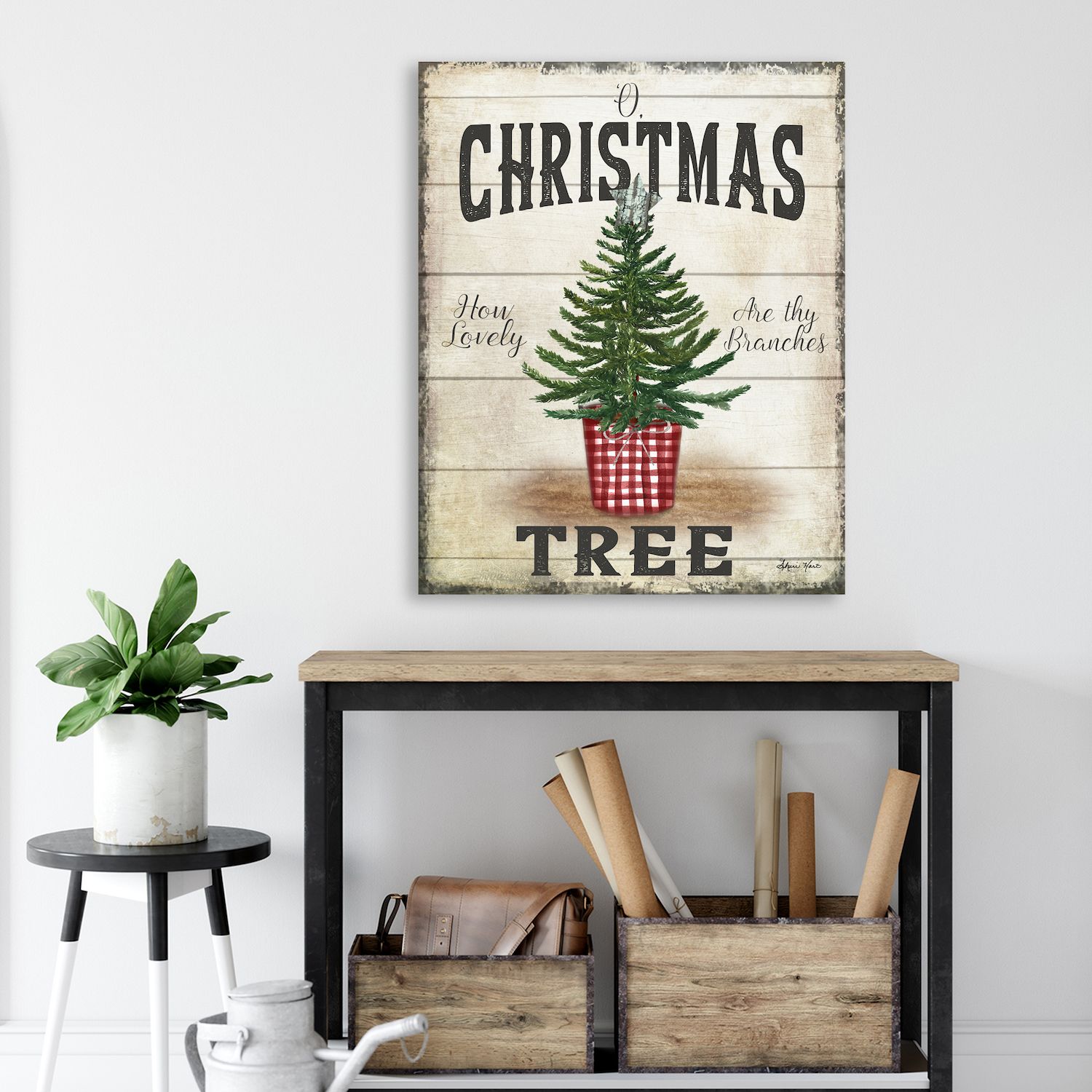 COURTSIDE MARKET Old Fashioned Christmas Canvas Wall Art