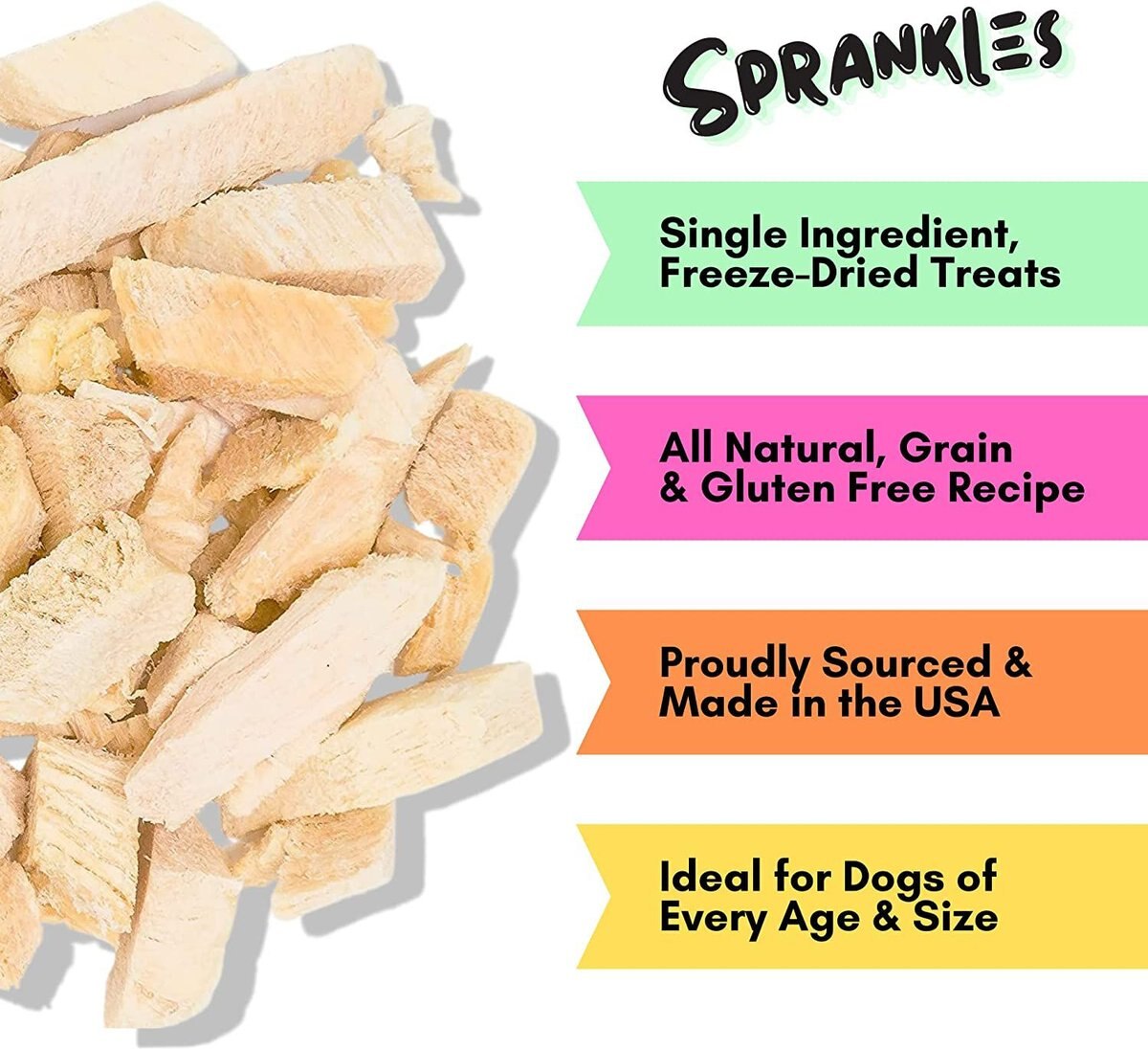 Sprankles Chicken Breast Grain-Free Freeze-Dried Dog Treats