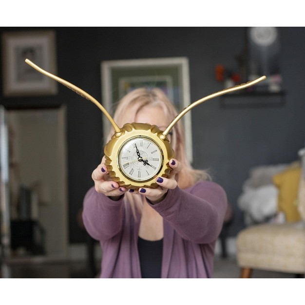 Ukonic Harry Potter Golden Snitch Replica Resin Desk Clock 9 X 18 Inches