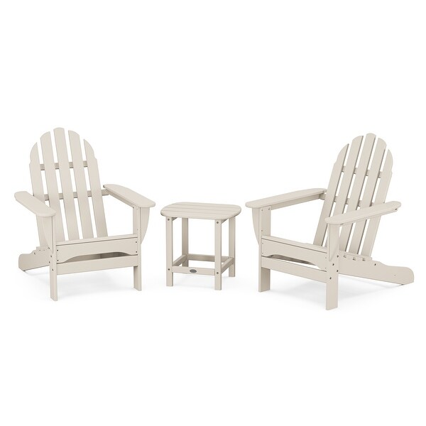 POLYWOOD Classic Adirondack 3Piece Set with South Beach 18