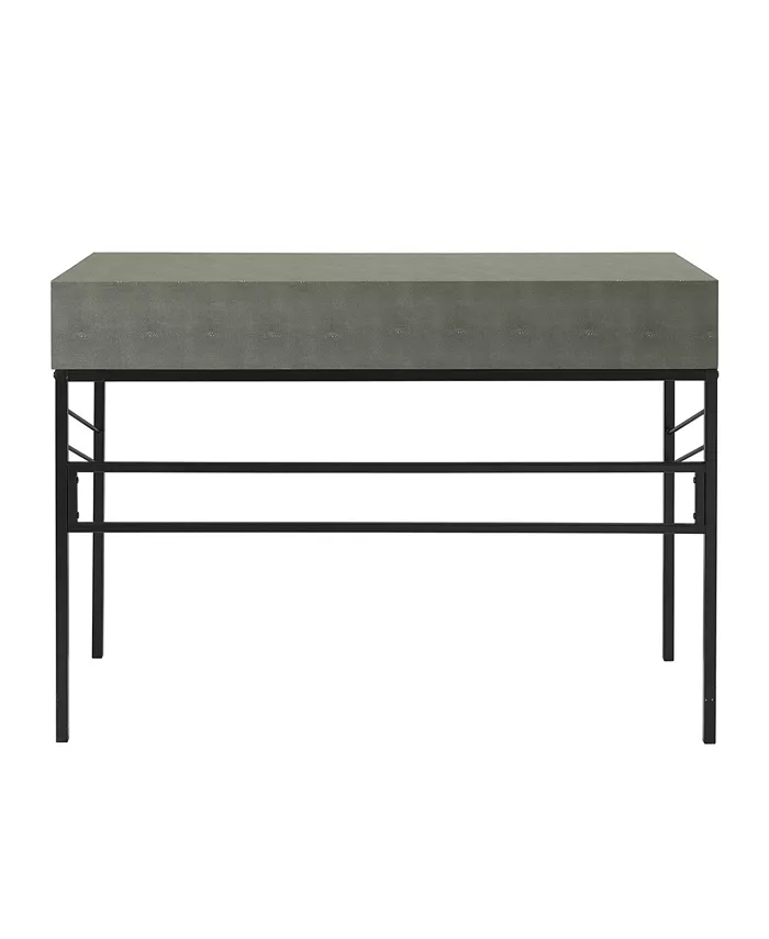 Walker Edison Faux Shagreen 2 Drawer Desk