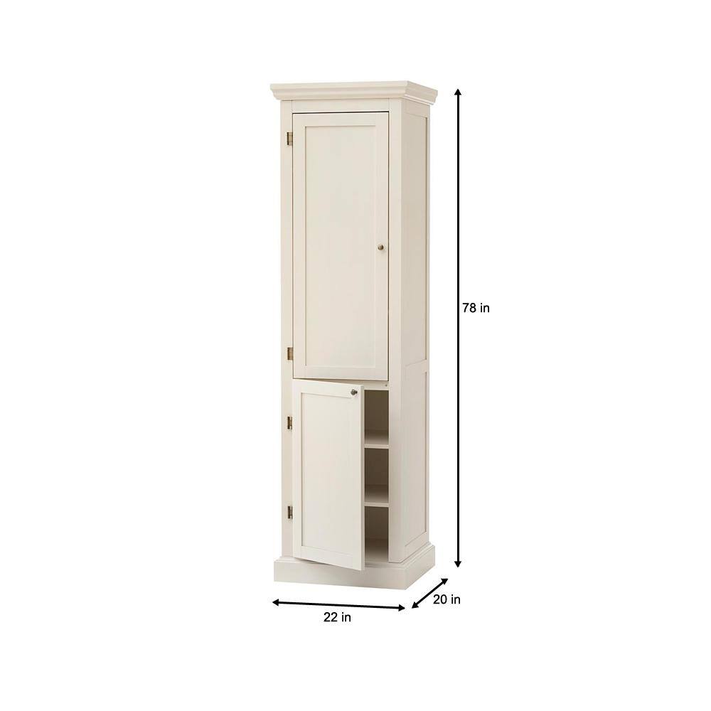 Home Decorators Collection Prescott Polar White Modular 2-Door Kitchen Pantry 9950500410