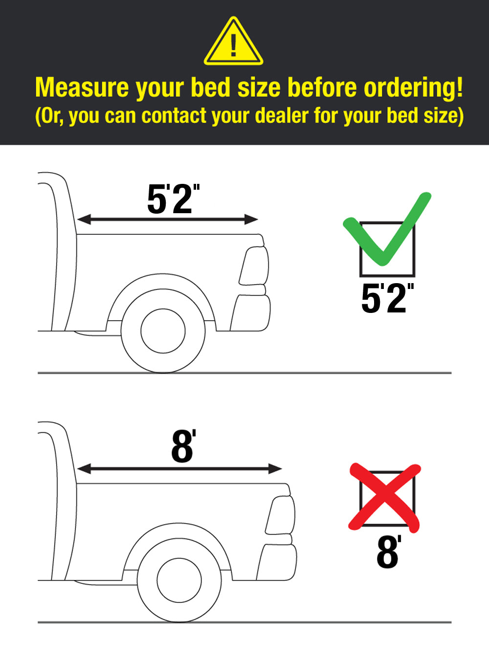 MaxMate Soft Roll-up Truck Bed Tonneau Cover Compatible with 2019-2023 Ford Ranger | 5' Bed | TCF169066 | Vinyl