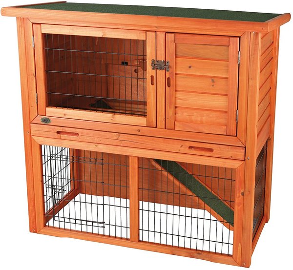 TRIXIE Natura Rabbit Hutch With Sloped Roof