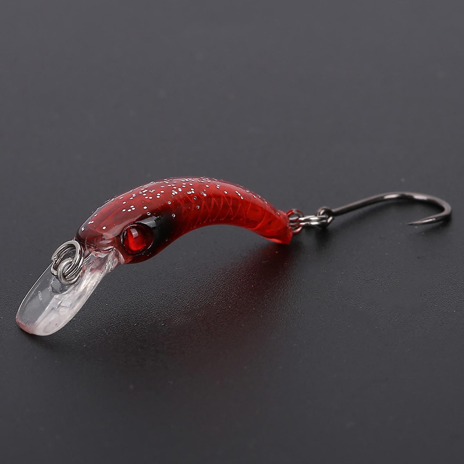 Lifelike Hard Lure Minnow Bait With Hook Fishing Crankbait Wobbler Tackle Accessory (e)