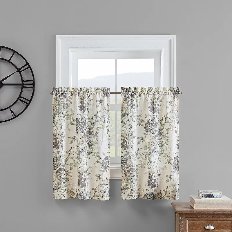 Waverly Kensington Bloom Window Tier Pair