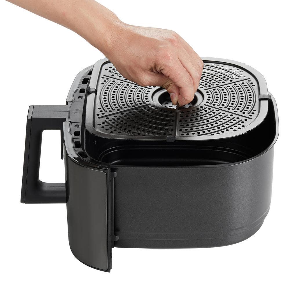 GoWISE USA Max Steel XL 7 qt Black Stainless Steel Air Fryer and Dehydrator