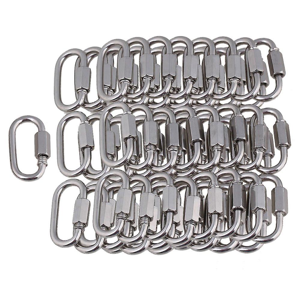 304 Stainless Steel M3.5 Link Chain Carabiner for Quick Fastening