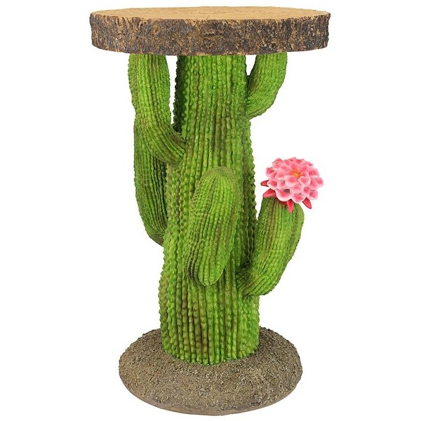 Design Toscano Saguaro Cactus Arizona Desert Sculptural Table，Full Color