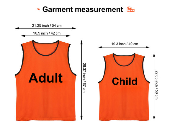 Soccer Pinnies Scrimmage Training Vests for Adult ...