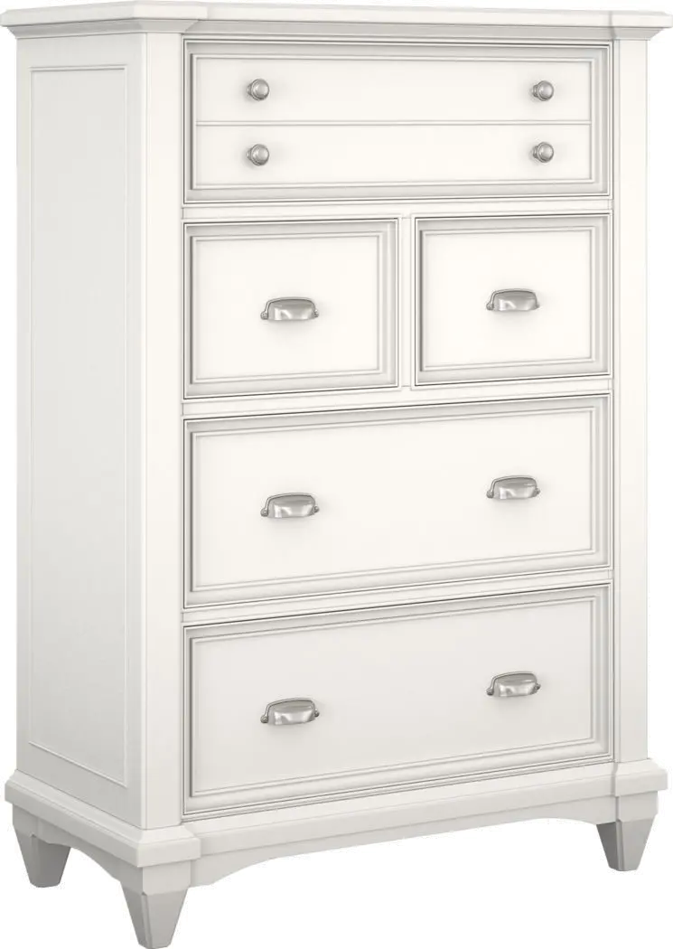 Harbor Hut White Youth Chest of Drawers