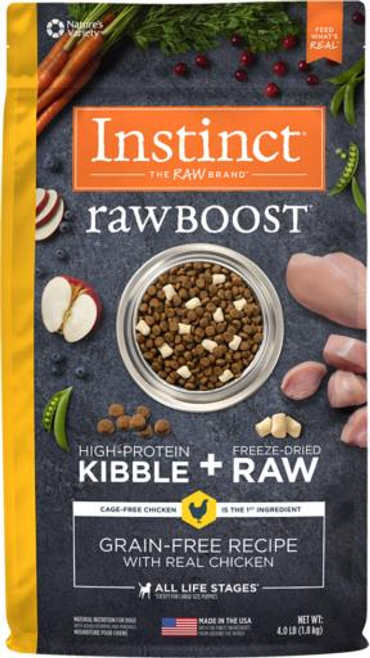 Nature's Variety Instinct Grain-Free Rawboost Chicken Dry Dog Food