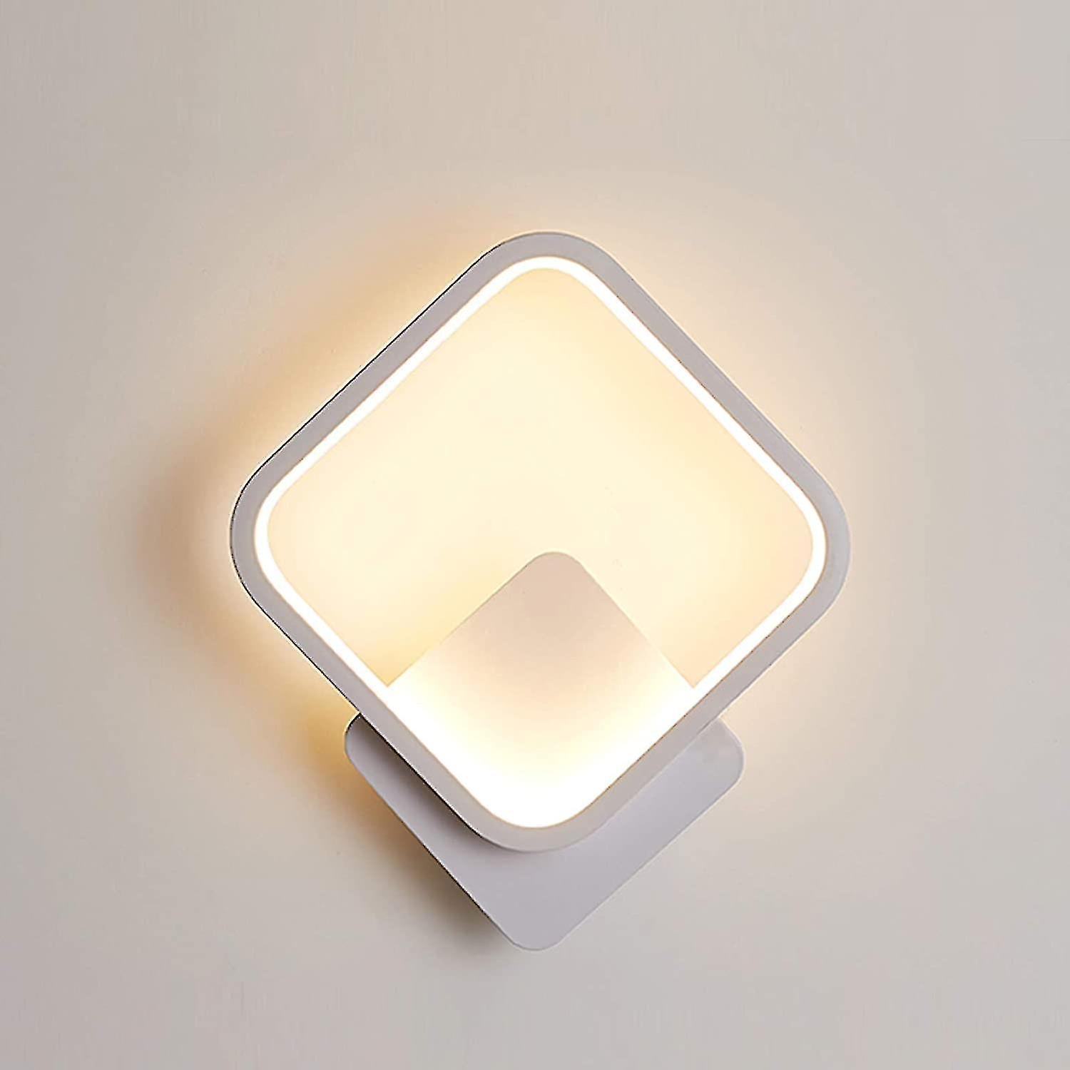 Indoor Wall Light Led Square Wall Lamp 12w Warm White Modern Wall Light For Hallway Bedroom Living R