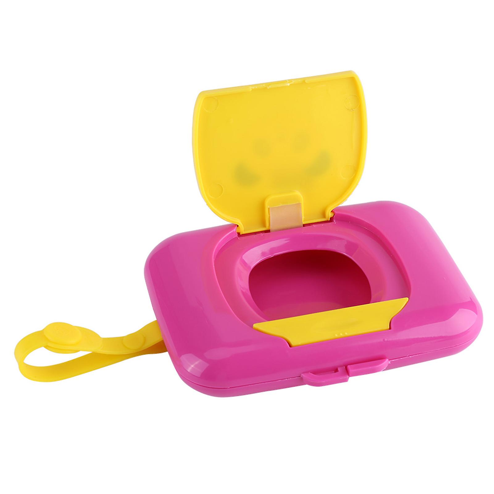 Baby Infant Outdoor Travel Stroller Wet Wipes Box Tissue Case Dispenser Roseandyellow