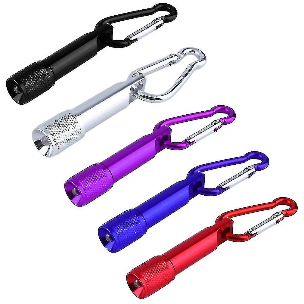 Colorful Super Bright Mini Portable Led Camping Flashlight Aluminum Keychain Keyring Led Light Self