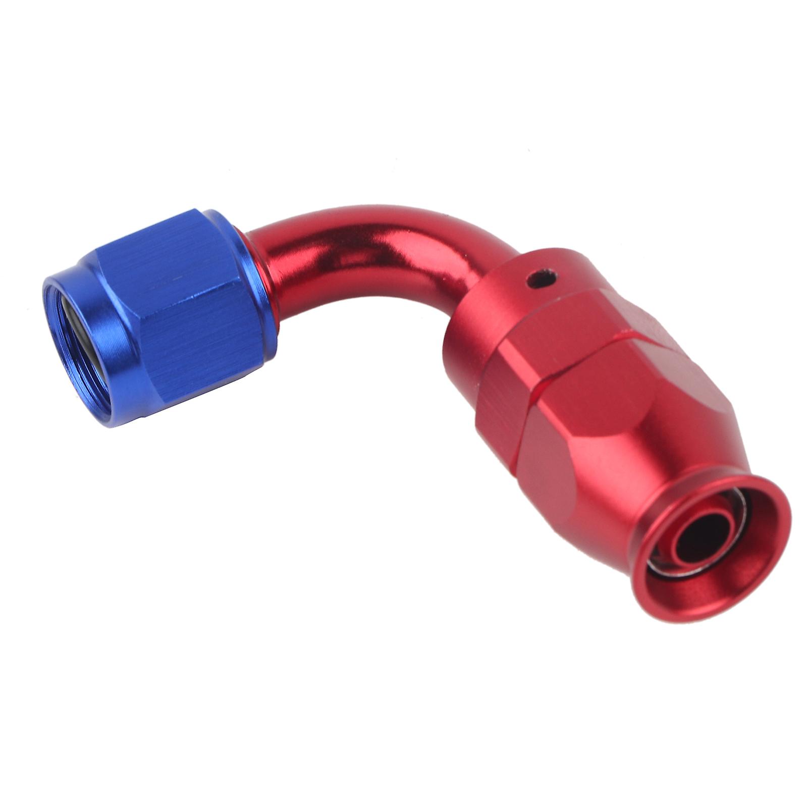 An6 90 Degree Push On Twist Lock Oil Gas Fuel Line Hose End Fitting Hose