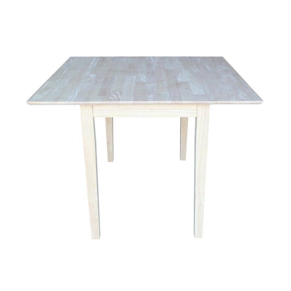 International Concepts Unfinished Dual Drop Leaf Dining Table T-40DS