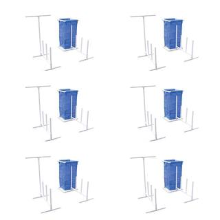 SWIMLINE Hydrotools Blue Swimming Pool Mesh Bag Toys Poolside Organizer with PVC Pipes (6-Pack) 6 x 8903