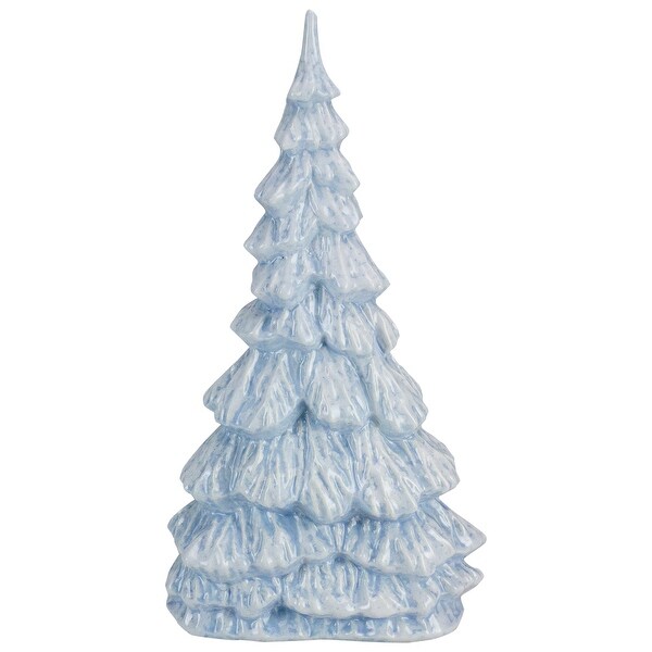 12.5 Blue and White Textured Christmas Tree Tabletop Decor