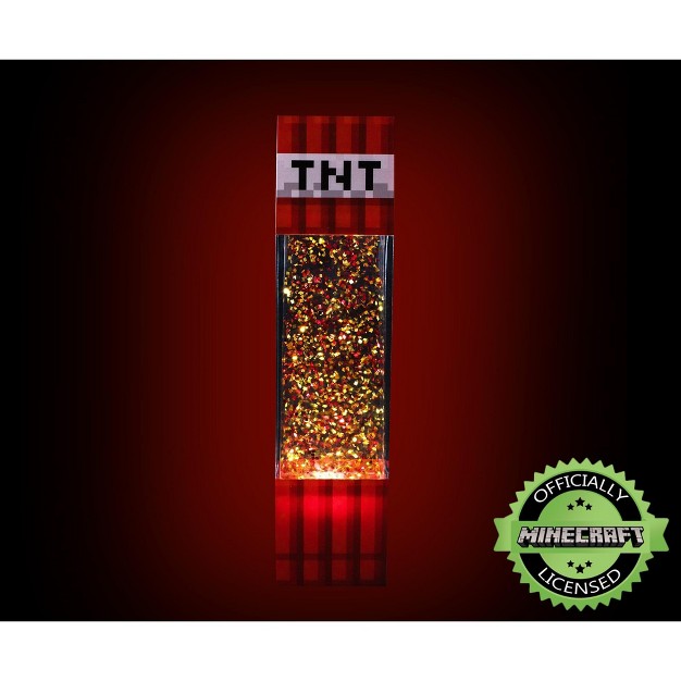 Ukonic Minecraft Tnt Block Led Glitter Motion Lamp 12 Inches