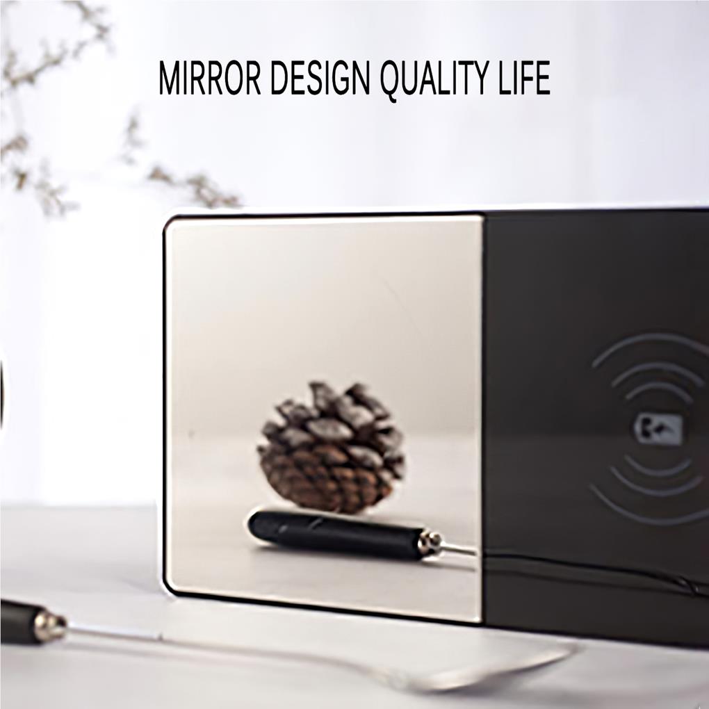 Wireless Charger 8mm/0.31inch Wireless Heating Mug Cup Warmer Portable Mirror Charger Pad for Office Home Coffee Tea Milk Phone