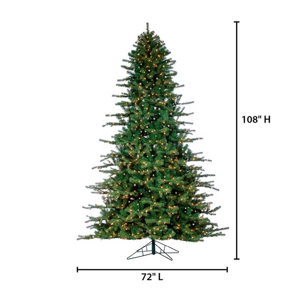 9 Foot Layered Norfolk Pine PreLit Tree