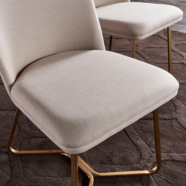 Cheyenne Gold Metal Dining Chair (Set of 2) by iNSPIRE Q Modern